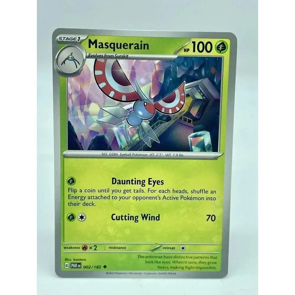 Masquerain 002/182 Paradox Rift Uncommon Non-Holo Pokemon TCG‎ Mint Unplayed